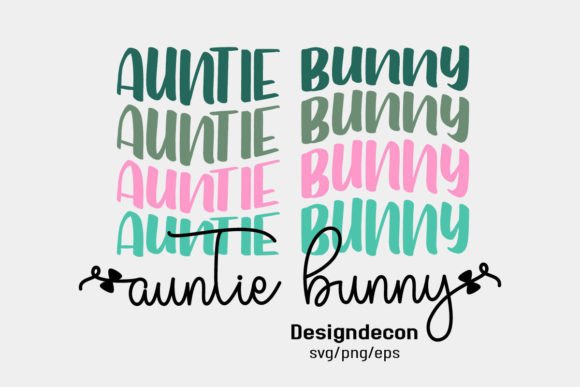 Auntie Bunny Easter Phrase Retro Svg Png Review