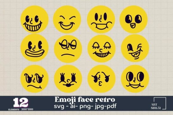 Emoji Face Expression Retro SVG: A Designer’s Real-World Embroidery Review