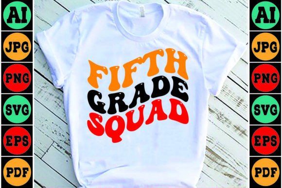 Fifth Grade Squad Retro SVG Design Review