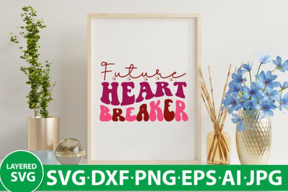 Future Heart Breaker Retro SVG Design