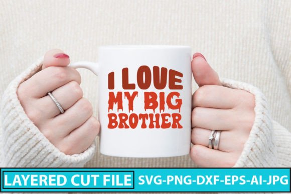 I Love My Big Brother Retro SVG Design Review