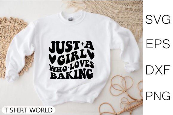 Just a Girl Who Loves Baking Retro Svg