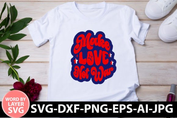 Make Love Not War Retro SVG Embroidery Review