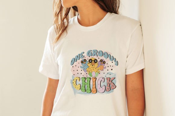 One Groovy Chick Easter Retro SVG Design