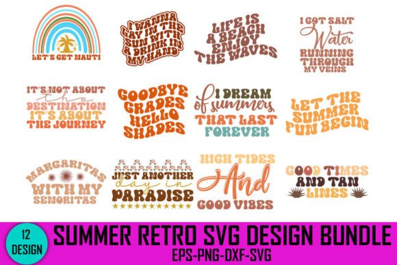 Summer Retro Svg Design Bundle Review